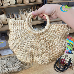 กระเป๋าถือไม้ไผ่อเนกประสงค์, เป็นมิตรกับสิ่งแวดล้อมของตกแต่งตะกร้าไม้ไผ่น้ำหนักเบาและทนทานสำหรับแฟชั่นฤดูร้อน - Product Image 5