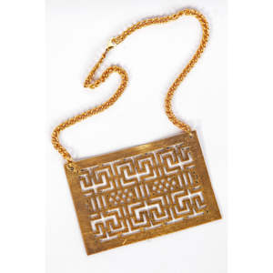 Collar Geométrico Makeyla con Cuentas de Diamantes y Perlas de Estilo Religioso Clásico para Bodas o Regalos - Product Image 1