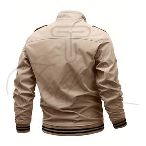 Vestes d'hiver en toile tendance pour hommes, très vendues, couleurs et tailles personnalisables, coupe-vent épais sur le devant, directement de l'usine - Product Image 4