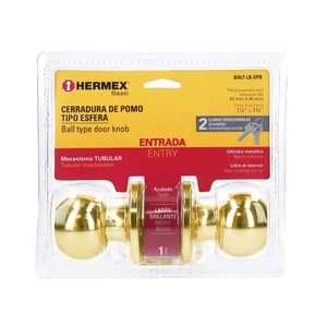 Hermex BALT-LB-EPB Basic tubolari a sfera porta d'ingresso d'ingresso anteriore con Blister luminoso