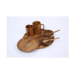Juego de Comedor de Madera de Estilo Rústico de Exportación India, Juego de Comedor de Madera Sostenible para Cocinas Modernas Disponible al Mejor Precio - Product Image 1