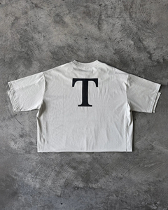 เสื้อยืดคอกลมแขนสั้นสีขาวสำหรับชายและหญิงเสื้อครอปผ้าฝ้าย100% พิมพ์ลายป้องกันการพันผ้าคอตตอนเป็นมิตรต่อสิ่งแวดล้อมออกแบบได้ตามที่ต้องการ - Product Image 4