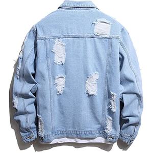 <b>Men's</b> Casual Long Sleeve Button Denim <b>Trucker</b> <b>Jacket</b> Biker Jean Coat Outwear - Product Image 2