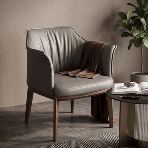 Fauteuil en cuir PU pour restaurant italien, design moderne, haut de gamme, pour salle à manger, hôtel, usage extérieur - Product Image 5