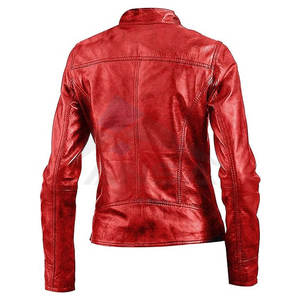 Ladies Casual Biker <b>Leather</b> <b>Jacket</b> Real Lambskin <b>Leather</b> Motorcycle <b>Jacket</b> Stylish <b>Moto</b> and Casual Outerwear for <b>Women</b> - Product Image 6