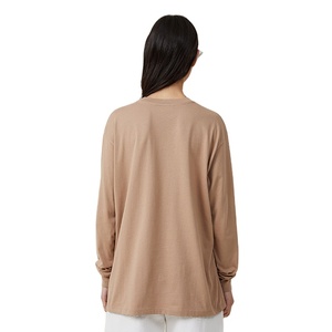 Top corto de algodón estampado personalizado OEM, camisetas de manga corta con cuello redondo para mujer, camisetas cortas duraderas para Fitness a la venta en línea - Product Image 2