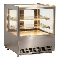 Réfrigérateur commercial électrique à porte coulissante de conception compacte pour desserts, équipement de refroidissement, vitrine de présentation de gâteaux de comptoir – Offre Spéciale