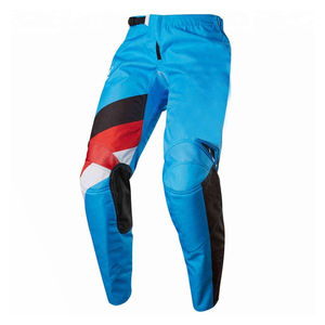 Pantalon de motocross respirant avec panneau en cuir pré-courbé, trous découpés au laser, quatre directions extensibles - Product Image 4