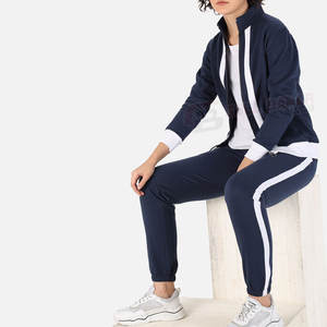 Conjunto de chándal deportivo de Invierno para mujer, tela elástica transpirable para gimnasio, correr, Fitness, cuello con capucha, aspecto deportivo informal - Product Image 5