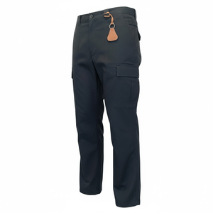 Shorts décontractés pour hommes WORKER'S, brodés, certifiés OKEO-TEX, tissu 100% coton, anneau en D, crochet à ressort, 6 vêtements de travail tendance - Product Image 1