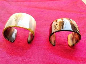 Brazaletes de Cuerno de Búfalo Natural, Joyería Artesanal de Cuerno de Búfalo - Product Image 6