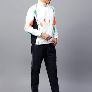 Survêtement d'hiver décontracté avec impression de sublimation pour hommes ensemble de jogging personnalisé marque privée unisexe respirant 100% polyester - Product Image 4