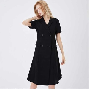 Elegante vestido profesional de poliéster Spandex con diseño ajustado y cómodo estiramiento para un aspecto profesional y elegante - Product Image 1