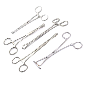 Ensemble de 5 pinces à forceps Pennington en acier inoxydable, kit d'instruments chirurgicaux gynécologiques, manuel, certifié CE EN - Product Image 1
