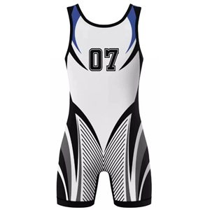 Wrestling Club Custom Team And Number School Hand To Hand Fight Singlet For Men In Polyester/Nylon Spandex For Wrestling Camp - Product Image 4