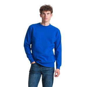 Sweat-shirt bleu uni pour homme personnalisé, col rond, en molleton de coton épais, chaud pour l'hiver, vente en gros, OEM ODM, vêtements - Product Image 4