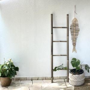 Standing Bathroom 3 Tier Bamboo <b>Towel</b> Storage <b>Rack</b>/Bamboo <b>Ladder</b> <b>Towel</b> <b>Rack</b> With Custom Color and Natural Bamboo by Eco2go - Product Image 2