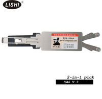 Outil de décodage et de crochetage 2-en-1 LISHI VA6 pour Renault/Citroën, en acier inoxydable, pour serruriers automobiles professionnels