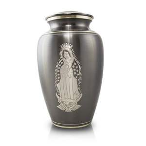 Urne funéraire en argent grande taille, gravée en forme de cœur, artisanale, pour adultes, pour cendres d'êtres chers, articles funéraires commémoratifs - Product Image 5