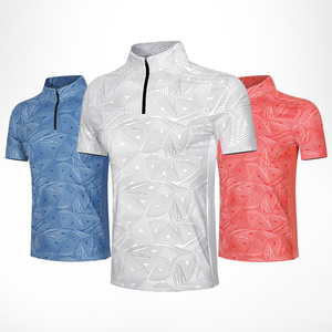 Polo de Golf transpirable de secado rápido para hombre OEM, estampado completo personalizado, tela de punto antiarrugas al por mayor, garantía de calidad - Product Image 5