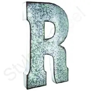 alphabets R S T U W for restaurant and bar Galvanized big shape Utensil Extra Large at wholesale price