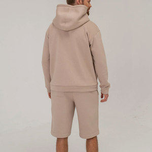 Daily Wear Hoodie and Shorts Two Piece for Men Plain Hoodie and Shorts Matching <b>Set</b> for Men - Product Image 2
