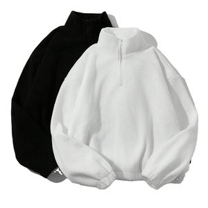 OEM de haute qualité 100% coton mélangé hommes coupe régulière blanc sweat à col rond impression personnalisée sweat pour unisexe - Product Image 1