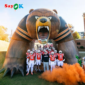 Sayok อุโมงค์หมีกริซลี่เป่าลมขนาดยักษ์อุโมงค์หมีเป่าลมอุโมงค์กีฬาสำหรับเกมฟุตบอล - Product Image 1