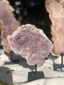 แผ่นอเมทิสต์สีชมพูสไตล์บราซิลที่ตั้งโลหะ-ขายส่ง - Product Image 4