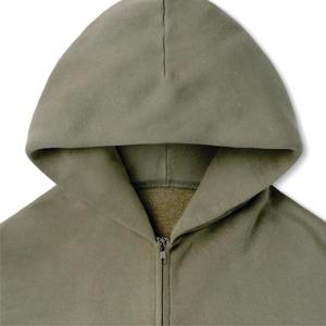 Hombres al por mayor Sudadera con capucha sólido Jogging Activewear con manga larga cremallera sudaderas con capucha Casual chándal conjuntos para hombres - Product Image 3