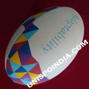 Pelota de partido profesional para escuelas y universidades hecha de goma sintética pelotas de Rugby personalizadas - Product Image 6