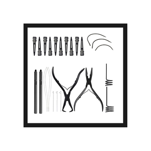 Ensemble d'outils d'extension de cheveux pour micro-maillons comprenant une pince de montage et de retrait Nouveautés Kits d'outils d'extension de cheveux - Product Image 2