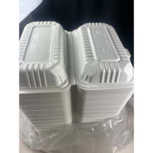 ProTakeOut, [9 x 5] Blanc 1 compartiment, 200 pièces, contenants à emporter avec fermeture à glissière centrale, durables et écologiques, MFPP - Product Image 4