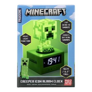 นาฬิกาปลุก LED รูป Creeper จากเกม Minecraft ดีไซน์ทันสมัยทรงสี่เหลี่ยม ใช้พลังงานจากแบตเตอรี่ นาฬิกาดิจิตอล - Product Image 4