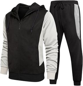 Manufacturer's Plain 300-600 Gsm 100% Cotton Men's Tracksuits Set <b>Oversized</b> <b>Sweatpants</b> Hoodie Heavyweight for Winter - Product Image 1