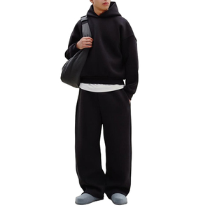 Survêtement en éponge français lourd pour hommes 500 GSM sweat à capuche en coton et joggeurs coupe ample survêtement personnalisé survêtement 100% coton - Product Image 6