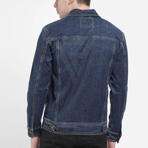 Chaqueta de Mezclilla Azul para Hombre, Cuello Alto, Estilo Biker, Ropa de Invierno de Alta Calidad, Estilo Personalizado, 100% Algodón, Tela Premium, Moda Urbana - Product Image 6
