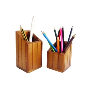 Top Selling Daily Usage Sustainable Wooden Pen Pencil <b>Holder</b> Home Or Office Desk Table Top Decor Pen Storage <b>Holder</b> Stand - Product Image 3