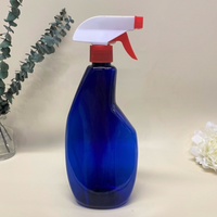 Bouteille de pulvérisateur à gâchette en plastique PET de 650ml en gros 28mm plat 41g vide recyclage jardin nettoyage fin brouillard flux vaporisateur