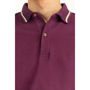 Camiseta Polo para Hombre, Corte Regular, Diseño Ajustado con Cierre, Talla XL, Antiarrugas, Color Liso Oscuro, Material de Seda y Spandex - Product Image 5