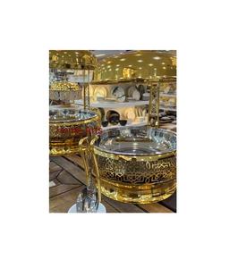 ถาดเสิร์ฟอาหารสแตนเลส ดีไซน์สวยงาม รูปทรงกลม สำหรับงานแต่งงานและงานเลี้ยง - Product Image 6