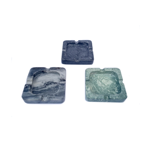 Cendrier en pierre naturelle marbre vert marbre noir support pour attrape-cendres cigare en forme et taille personnalisées pour bureau à domicile - Product Image 1