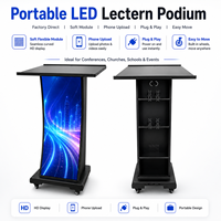 Pupitre de conférence LED de haute qualité avec télécommande, signalétique LED, équipement d'auditorium pour salles de cours