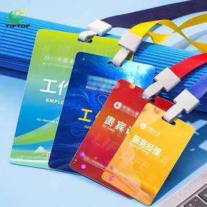 Tiptop Custom Printed PVC <strong>Card</strong> Plastic Visitor Pass Exhibition Event Factory Security Identification Badge - Product Image 4