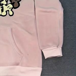 เสื้อฮู้ดสวมหัว400g ผ้าฟลีซเรียงรายสำหรับฤดูหนาวดีไซน์ตามสั่ง - Product Image 3