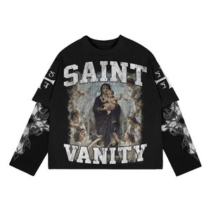 เสื้อยืดผู้ชายสไตล์วินเทจทรงปกติ ผ้าคอตตอน 100% ไซส์ใหญ่ แห้งเร็ว ระบายอากาศได้ดี ไม่ยับ แขนสั้น - Product Image 3