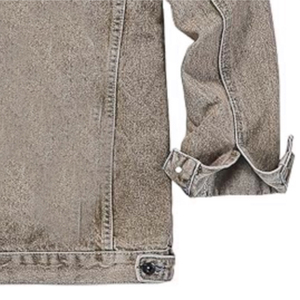 แจ็กเก็ตเดนิมใหม่สำหรับผู้ชายแจ็คเก็ตยีนส์อบอุ่นสำหรับฤดูหนาวสไตล์วินเทจแจ็กเก็ตเดนิมทำได้ตามต้องการ - Product Image 6