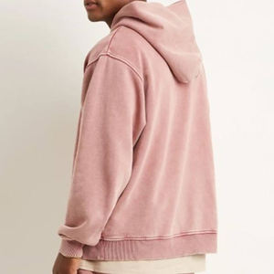 Sudadera con capucha para hombre de gran venta, peso ligero, 100% algodón, logotipo personalizado, patrón sólido, cuello con capucha de invierno - Product Image 2