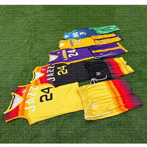 Uniformes d'entraînement de compétition de basket-ball unisexe, maillots d'équipe personnalisés, séchage rapide, respirant, antibactérien, anti-UV 100% - Product Image 2