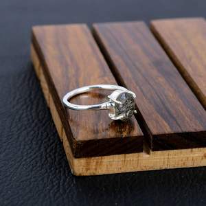 Anillo clásico de Plata de Ley 925, anillo de piedras preciosas de rutilo negro de corte ovalado, joyería fina elegante para regalos de aniversario de compromiso - Product Image 3